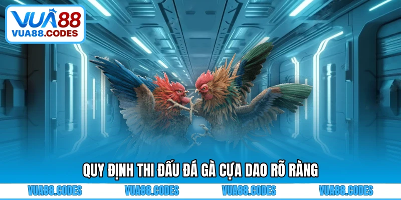 Quy định thi đấu đá gà cựa dao rõ ràng